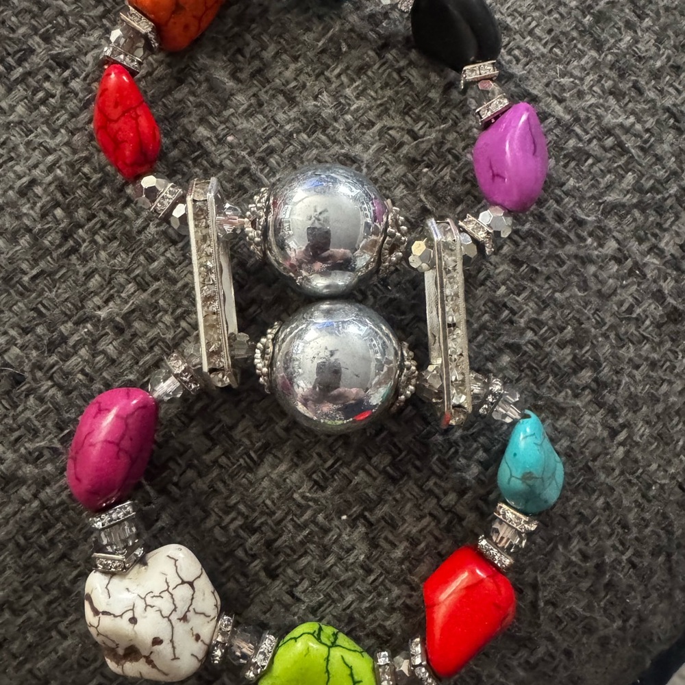 Colorful, chunky bracelet - Picture 2 of 5